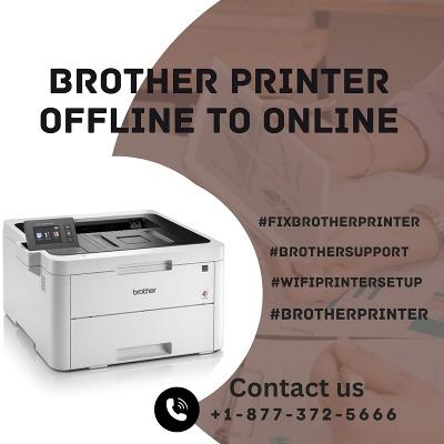 Brother Printer Offline to Online | +1-877-372-5666